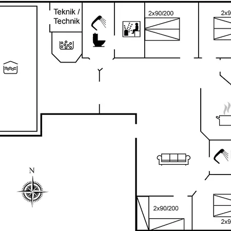 Viana - 100m From The Sea By Interhome * 布拉万德